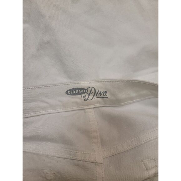 Womens white Old Navy The Diva white jeans - size 16 - Picture 4 of 4